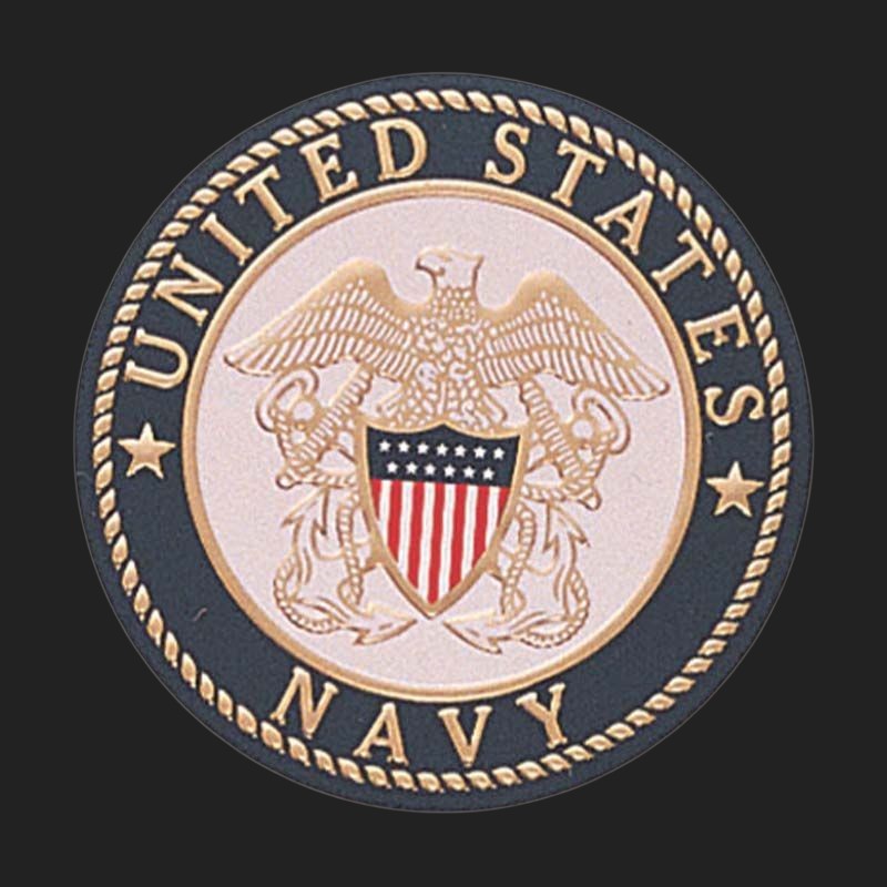 Navy Metal Stickers