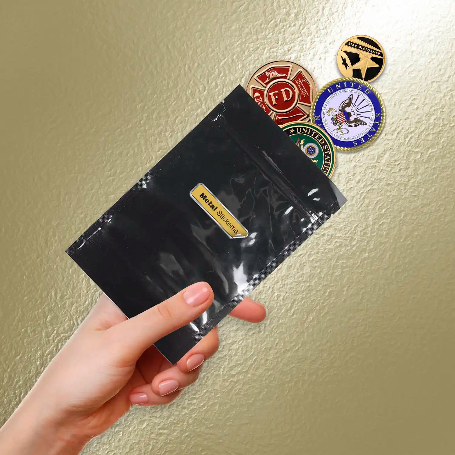 Classical Music Instrument Round Metal Stickems™ 2 Inch Sticker