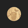 Metal Stickems 1-inch gold basketball hoop metal sticker with embossed player and net design for sports gear.