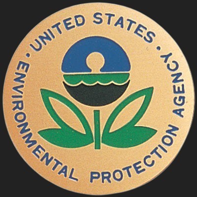 Metal Stickems 2-inch circular metal sticker featuring the official United States Environmental Protection Agency seal.