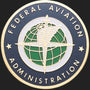 Metal Stickems 2-inch FAA metal sticker featuring the official Federal Aviation Administration seal in navy and gold.