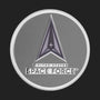 Metal Stickems 2-inch United States Space Force metal emblem sticker with official logo on a grey background.