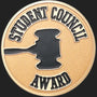 Metal Stickems 2-inch circular award sticker with a gold metallic finish, black gavel icon, and embossed text.