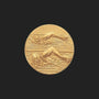 Metal Stickems 1-inch gold swimming competition award sticker featuring an embossed swimmer in a pool.