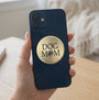 Video for Dog Mom Metal Stickems™ 2 Inch Gold Sticker with Spun Finish
